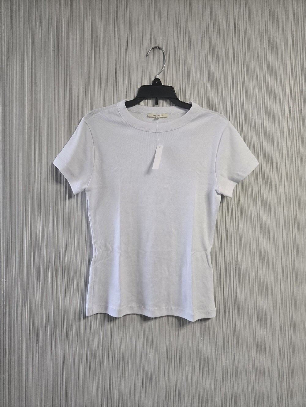Nwt Madewell The 90s Tee in Compact Cotton white Size Small - Picture 5 of 8